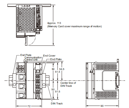 NX-CSG / SL5 / SI / SO 외형 치수 1 